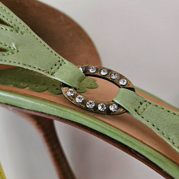💚 ALDOs Genuine Leather Sandals with Gemstone Detail - Picture 8 of 8